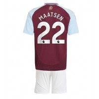 Dres Aston Villa Ian Maatsen #22 Domáci pre deti 2024-25 Krátky Rukáv (+ trenírky)